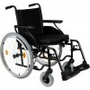 Oceľový invalidný vozík Cruiser2, šírka sedadla 42 cm, čierny Šírka sedadla: 42 cm