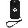 DKNY PU Leather Stack Logo Wrist Strap Zadní Kryt pre iPhone 16 Pro Black DKNY PU Leather Stack Logo Wrist Strap Zadní Kryt pre iPhone 16 Pro Black