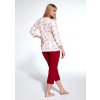Dámske bavlnené pyžamo CORNETTE 481/360 Adele 3/4 3XL-5XL - ružová 3XL