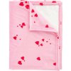 Ružová fleecová deka 200x240 cm Heart – Catherine Lansfield Ružová fleecová deka 200x240 cm Heart – Catherine Lansfield