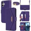 AppleKing flipové puzdro s remienkom v štýle listovej kabelky pre iPhone 17 - fialové - možnosť vrátiť tovar ZADARMO do 30tich dní AppleKing flipové puzdro s remienkom v štýle listovej kabelky pre iPhone 17 - fialové - možnosť vrátiť tovar ZADARMO do 30tich dní