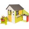 Domček Pretty Sunny Flowers House Smoby s elektronickým zvončekom kuchynkou a záhradkou