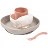 Jedálenská súprava Silicone Meal Set Terracotta Gazelle Beaba zo silikónu 4 dielna hnedo-oranžová od 4 mes Jedálenská súprava Silicone Meal Set Terracotta Gazelle Beaba zo silikónu 4 dielna hnedo-oranžová od 4 mes