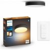 Philips HUE LED White Ambiance 41158/30/P6 Enrave S stropné svietidlo 9,6W 1220lm 2200-6500K 26,1cm čierne stmievateľné BlueTooth + HUE Switch Philips HUE LED White Ambiance 41158/30/P6 Enrave S stropné svietidlo 9,6W 1220lm 2200-6500K 26,1cm čierne stmievateľné BlueTooth + HUE Switch