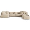 Micadoni Modulárna sedačka Martina 406 cm, pravý roh – svetlá béžová Micadoni Modulárna sedačka Martina 406 cm, pravý roh – svetlá béžová