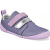 Superfit detské plátené topánky barefoot Vento lila/strieborné fialové