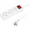 Predlžovací Kábel - 3 zásuvky s vypínačom 3m Predlžovací Kábel - 3 zásuvky s vypínačom 3m