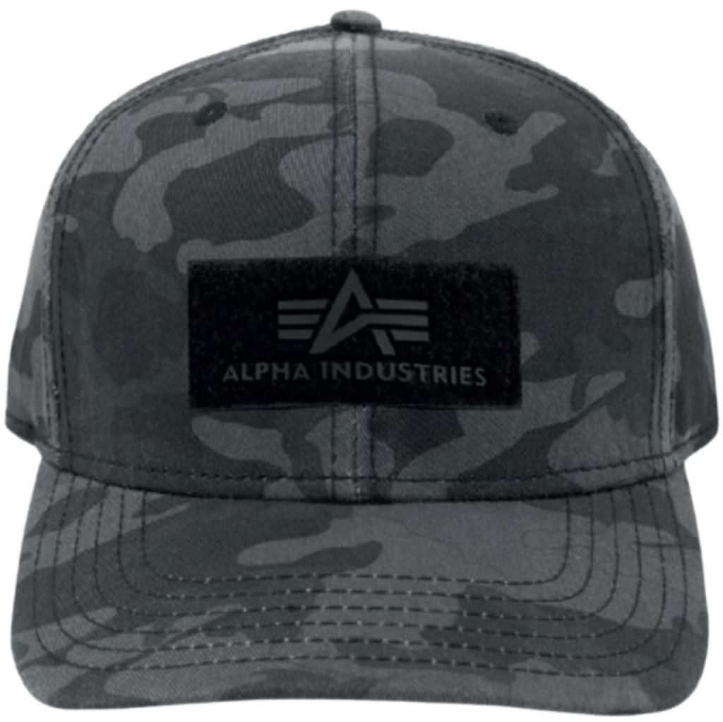 Alpha Industries VLC Cap black camo čierný maskáč