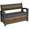 KETER Záhradná lavica Deco Garden Bench Walnut PE612055 KETER Záhradná lavica Deco Garden Bench Walnut PE612055