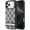 DKNY PU Leather Checkered Pattern and Stripe zadný kryt pre iPhone 17 Pro Max Black DKNY PU Leather Checkered Pattern and Stripe zadný kryt pre iPhone 17 Pro Max Black