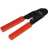 Fixpoint krimpovacie kliešte pre modulárne zástrčky RJ11/RJ12 (6P6C), s odrezávačom a odizolovaním, čierno-červené Fixpoint krimpovacie kliešte pre modulárne zástrčky RJ11/RJ12 (6P6C), s odrezávačom a odizolovaním, čierno-červené