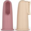 Petite & Mars Sada silikónových zubných kefiek na prst 2 ks 0 m+ Petite&Mars Rose&Sand Petite & Mars Sada silikónových zubných kefiek na prst 2 ks 0 m+ Petite&Mars Rose&Sand