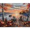 Diamondi Diamantové maľovanie - POSEDENIE NA MÓLE, ČLN, JESENNÉ STROMY A ZÁPAD SLNKA Rámovanie: vypnuté plátno na rám, Rozmer: 40x50 cm Diamondi Diamantové maľovanie - POSEDENIE NA MÓLE, ČLN, JESENNÉ STROMY A ZÁPAD SLNKA Rámovanie: vypnuté plátno na rám, Rozmer: 40x50 cm