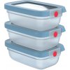 Tefal OneClick dózy, sada 3 ks, 0,5 l modrá TEFAL N1230510 Tefal OneClick dózy, sada 3 ks, 0,5 l modrá TEFAL N1230510