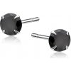 Olivie Strieborné náušnice BLACK RHODIUM 9900 Průměr: 6mm Ag 925; ≤0,6 g. Olivie Strieborné náušnice BLACK RHODIUM 9900 Průměr: 6mm Ag 925; ≤0,6 g.