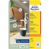 Avery Zweckform etikety 40mm, A4, biele, 24 etikiet, balené po 10 ks, L3415-10, pre laserové a atramentové tlačiarne, kopírky Avery Zweckform etikety 40mm, A4, biele, 24 etikiet, balené po 10 ks, L3415-10, pre laserové a atramentové tlačiarne, kopírky