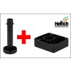 Hettich Noha soklová Korrekt 100 mm + klzák 61854+61851 Hettich Noha soklová Korrekt 100 mm + klzák 61854+61851