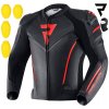 Kožená bunda Rebelhorn Fighter Black/Flo Red 60 Kožená bunda Rebelhorn Fighter Black/Flo Red 60