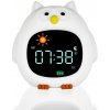 Zopa Silikónový detský budík s nočným svetlom a hudbou Owl