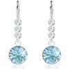 Šperky eshop - Náušnice zo striebra 925, Swarovského krištále svetlomodrej a čírej farby I29.27 Šperky eshop - Náušnice zo striebra 925, Swarovského krištále svetlomodrej a čírej farby I29.27