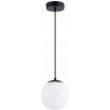 Závesná lampa Ledhoff čierna kovová guľatá s nastaviteľným káblom E27 Závesná lampa Ledhoff čierna kovová guľatá s nastaviteľným káblom E27