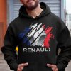Mikina s potlačou RENAULT Pánsky Čierna L Mikina s potlačou RENAULT Pánsky Čierna L