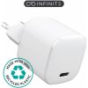 eSTUFF INFINITE USB-C Charger EU PD 20W - White - 100% Recycled Plastic eSTUFF INFINITE USB-C Charger EU PD 20W - White - 100% Recycled Plastic