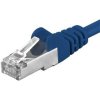 Premiumcord Patch kábel CAT6a S-FTP, RJ45-RJ45, AWG 26/7 10m, modrá sp6asftp100B Premiumcord Patch kábel CAT6a S-FTP, RJ45-RJ45, AWG 26/7 10m, modrá sp6asftp100B