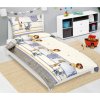 Bellatex Bavlnená detská posteľná bielizeň - béžová - 140x200, 70x90 Bellatex Bavlnená detská posteľná bielizeň - béžová - 140x200, 70x90