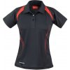 SPIRO Dámska športová polokošeľa Team Spirit - Čierna / červená | M SPIRO Dámska športová polokošeľa Team Spirit - Čierna / červená | M