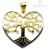 Adanito BRP0291GS Zlatý prívesok srdce strom života z kombinovaného zlata Adanito BRP0291GS Zlatý prívesok srdce strom života z kombinovaného zlata