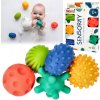 Hencz Toys Edukačné farebné loptičky ježkovia 5ks Hencz Toys Edukačné farebné loptičky ježkovia 5ks