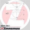 Sada brzdových platničiek kotúčovej brzdy ZIMMERMANN 25045.200.1 Sada brzdových platničiek kotúčovej brzdy ZIMMERMANN 25045.200.1