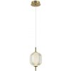 Italux PND-81438-1A-GD LED závesné stropné svietidlo Corado | 8W integrovaný LED zdroj | 3000K | zlatá | číra Italux PND-81438-1A-GD LED závesné stropné svietidlo Corado | 8W integrovaný LED zdroj | 3000K | zlatá | číra
