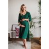 Tehotenské šaty na dojčenie Lovely Midi Dress Bottle Green
