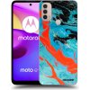Púzdro Picasee silikónové Motorola Moto E40 - Blue Magma čierne