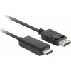 Lanberg CA-DPHD-11CC-0050-BK cable gender changer DisplayPort HDMI Black Lanberg CA-DPHD-11CC-0050-BK cable gender changer DisplayPort HDMI Black
