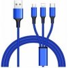 PremiumCord ku31pow01 3 in 1 USB, 3 konektory USB Type-C + micro USB + Lightning pro Apple, 1,2m PremiumCord ku31pow01 3 in 1 USB, 3 konektory USB Type-C + micro USB + Lightning pro Apple, 1,2m