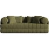 Cosmopolitan Design Zelená zamatová rozkladacia pohovka 206 cm Kemi