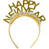 Čelenka Happy New Year zlatá Čelenka Happy New Year zlatá