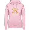 AWDis Hoodie Mikina - Kde je pivo Tam je nádej - Bábätkovská ružová - S - Dámske AWDis Hoodie Mikina - Kde je pivo Tam je nádej - Bábätkovská ružová - S - Dámske