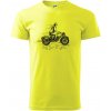 Celý život na výletě - motorka - Klasické pánske tričko vyššej gramáže - XL ( Neonová žltá ) Celý život na výletě - motorka - Klasické pánske tričko vyššej gramáže - XL ( Neonová žltá )