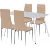 Jedálenský set Renton 4+1 béžovo-sivý Jedálenský set Renton 4+1 béžovo-sivý