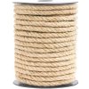 Lano jutové 4-vlákna, prírodné 8mm/100m Lano jutové 4-vlákna, prírodné 8mm/100m