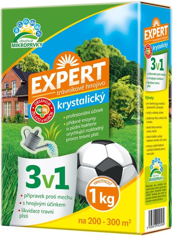 FORESTINA EXPERT KRYŠTALICKÉ TRÁVNIKOVÉ HNOJIVO 3v1 1 kg