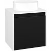 Dreja Skrinka pod umývadlo VISIT SZD 50 (umývadlo Circo) - N01 Biela lesk / Úchytka T33 - čierna mat / M17 Čierna mat / Pravé Dreja Skrinka pod umývadlo VISIT SZD 50 (umývadlo Circo) - N01 Biela lesk / Úchytka T33 - čierna mat / M17 Čierna mat / Pravé