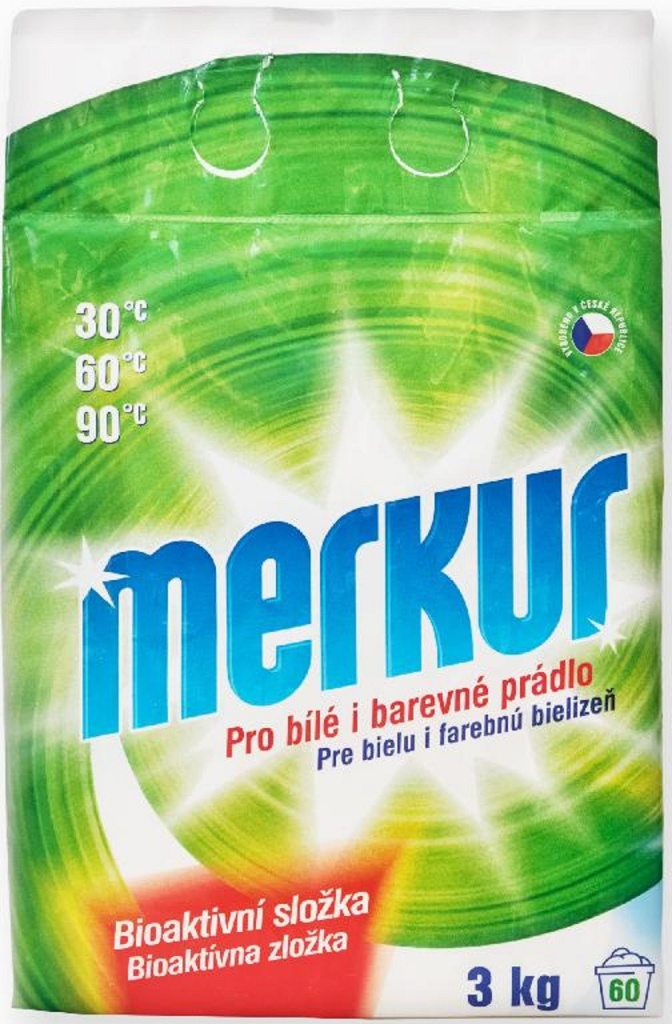 Merkur prací prostriedok na bielu a farebnú bielizeň 60 PD 3 kg