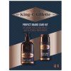 Gillette King C. Face & stubble Moisturizer hydratačný krém na tvár a fúzy pre mužov 100 ml + Gillette King C. Beard & Face Wash šampón na bradu 350 ml