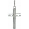 Stříbrný přívěsek kříž dvojitý Stříbrný přívěsek kříž dvojitý