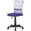 Autronic DETSKÁ KANCELÁRSKA STOLIČKA - fialová - 43 x 84-95 x 48 cm, plast + textil Autronic DETSKÁ KANCELÁRSKA STOLIČKA - fialová - 43 x 84-95 x 48 cm, plast + textil